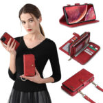 Detachable Wallet Backpack Strong Adsorption Leather Flip Phone Cases For Samsung Galaxy Note 20 UItra Note 10 Plus 9 8 Cover